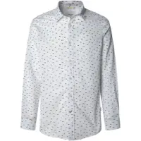 Pepe Jeans for man. PM3090845 Casper shirt white (M), Casual, Cotton, Long sleeve