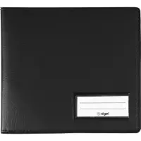 Sigel EF610, Lær, Plast, Sort, A6, 160 mm, 140 mm, 5 mm