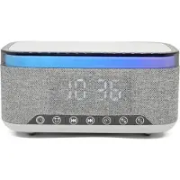 Denver Klokkeradio med Bluetooth og trådløs lading - Grå