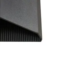 LINDBY utendørs LED-vegglampe Anlira, svart, opp- og nedlys, IP65