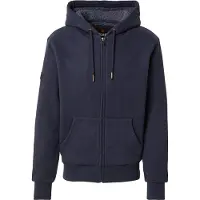 Superdry for man. M2014502A Borg Lined sweatshirt navy (S), Casual, Cotton, Long sleeve