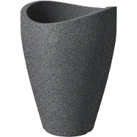 Scheurich Honeywell FLOWER POT 254/67 svart-granitt D67