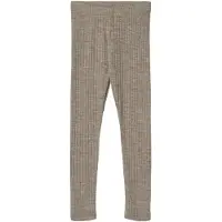 Wheat Ull Silke Leggings Agi Khaki Melange (104 / 4 år)