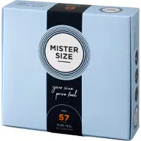 Mister Size Glatte Ekstra Tynne Kondomer Størrelse 57 36 Enheter
