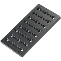SmallRig 1092, Monteringsplate, Sort, Aluminium, 1/4-20, 3/8-16, 155 mm, 80 mm
