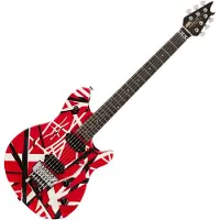Evh Wolfgang Special Striped Series Red Black and White