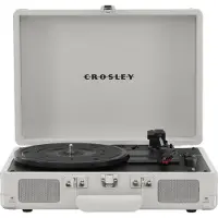 Crosley Cruiser Deluxe Portable Turntable with Bluetooth Out White Sand