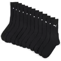 Puma Crew Socks Unisex (12-pack), Clothing, Black, 47-49