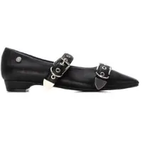 Xti for woman. 14426602-NEGRO Shoes 144266 black (39), 1 to 3 cm, Buckle, Casual, Classic