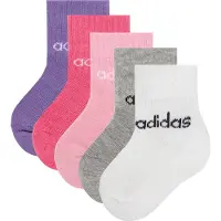 Adidas Sokker - 5-pack - Lin Ank - Trupnk/Pnkfus/Vi - - 22/24 - Sokker