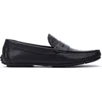 Martinelli for man. 1411-2496DYM Pacific 1411 Leather Moccasins Black (44), Flat, 1 to 3 cm, None, Casual, Classic