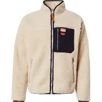Superdry for man. M2014141A Vintage Retro beige full zip fleece lining (L), Casual, Polyester