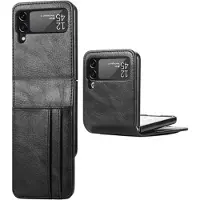 Mtp Products Card Series Samsung Galaxy Z Flip4 Lommebok-deksel - Svart