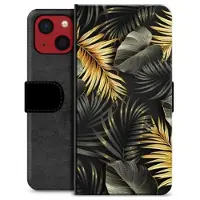 Mtp Products iPhone 13 Mini Premium Lommebok-deksel - Gulde Blader