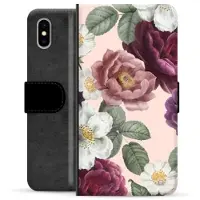 Mtp Products iPhone X / iPhone XS Premium Lommebok-deksel - Romantiske Blomster