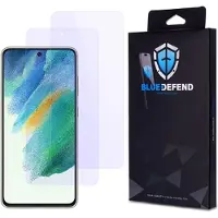 BlueDefend Samsung Galaxy S21 FE 5G Anti-Blue Light Skjermbeskyttere Beskyttelsesglass - 2 stk.