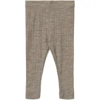 Wheat Baby Ull Silke Leggings Agi Khaki Melange (50 / 0-1 mnd)