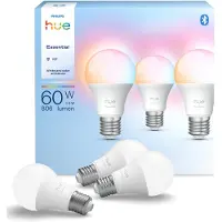 Philips Hue White and Color Ambiance 800 - LED - E27 - 8 W (ekvivalent 60 W) - klasse F - 2200-6500 K (en pakke 3)