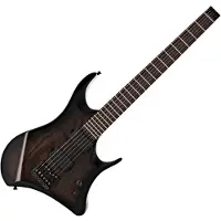 Gear4Music Harlem Headless Guitar fra Trans Black