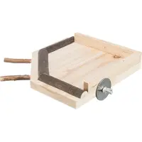 Trixie Landing area with perches, wood, 19 × 19 cm