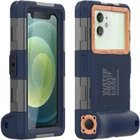 Mtp Products Shellbox Gen.2 Universal Vanntett Mobilpose til Dykking - 4.7-6.8 - Mørkeblå