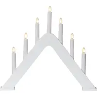 Star Trading Ljusstake Jarve Hvit 41cm