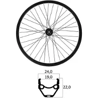 Mvtek E-bike 26´´ Tubeless Terrengsykkel Forhjul