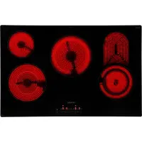 Siemens iQ300 ET801FCP1D - Keramisk komfyrtopp - 4 plater - Nisje - bredde: 78 cm - dybde: 50 cm - flukt - svart