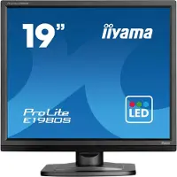 Iiyama ProLite E1980S-B1 - LED-skjerm - 19 - 1280 x 1024 @ 75 Hz - TN - 250 cd/m² - 1000:1 - 3 ms - HDMI, DisplayPort - høyttalere - matt svart