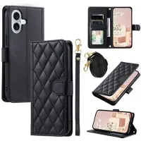 Mtp Products iPhone 17 Luksuriøst Vattert Lommeboketui - Svart