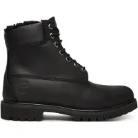 Timberland for man. TB1A2E2P0011 Premium 6 Inch Lace Up Leather Boot Black (47.5 W), Flat, Laces, Casual