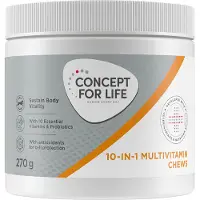 Concept for Life 10 i 1 Multivitamintilskudd Chews - Sparepakke: 2 x 270 g