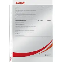 Esselte Lomme Prem. A4 75my topp åpn.Glasskl/100