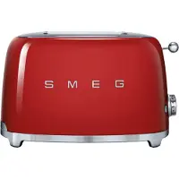 Smeg 50's Style TSF01RDEU brødrister 950 W, 2 skiver, rød