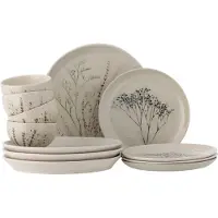 Bloomingville Bea bordsservise-sett, natur, steingods