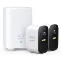 Eufy eufyCam 2C - Nettverksovervåkingskamera - utendørs, innendørs - værbestandig - farge (Dag og natt) - 1080p - lyd - trådløs - Wi-Fi (en pakke 2)