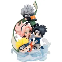 Megahouse Naruto Shippuden Figunity Mini Gather Here Team 7 With Gift 13 Cm Figur