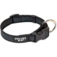 Julius-K9 K9 C&G Halsbånd, sort/grå, 25mm/39-65 cm