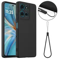 Mtp Products Motorola Moto G75 Liquid Silikondeksel - MagSafe-kompatibel - Svart
