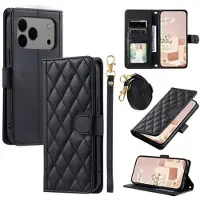 Mtp Products iPhone 17 Pro Max Luksuriøst Vattert Lommeboketui - Svart