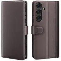 Mtp Products Samsung Galaxy S25 Lommebok-deksel i Lær med Stativ - Brun