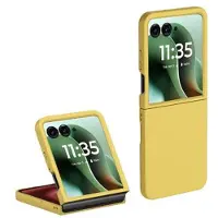 Mtp Products Motorola Razr 60 Ultra/70 Ultra Gummiert Plastdeksel - Gul