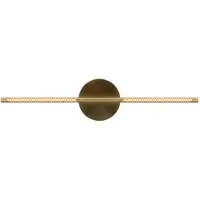 UMAGE LED-vegglampe Omni, messing, lengde 74 cm