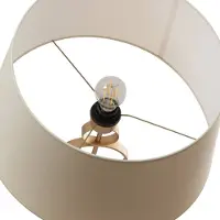 Argon Gulvlampe Priam, svart/gull, stål, høyde 156 cm