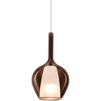 Ideal Lux Pendellampe Kalique 1, kobberfarget, Ø 18 cm
