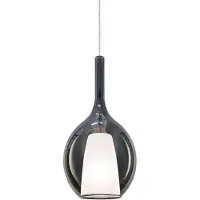 Ideal Lux Pendellampe Kalique 2, røykgrå, Ø 18 cm