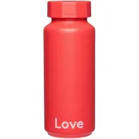 Design Letters Termo flaske - 500 ml - Love - Cherry Tomat - - OneSize - Termo flaske
