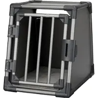 Trixie Transport Box Aluminium Graphite for dogs Size: S 48x56x61cm