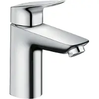Hansgrohe HG Logis 100 HV-armatur krom - med løft-op ventil. Vandforbrug 5 l/min. HG nr. 71100