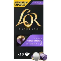 L'OR L''Or Espresso Lungo Profondo, Kaffekapsel, Lungo, Nespresso, 10 kopper, 52 g, Kasse